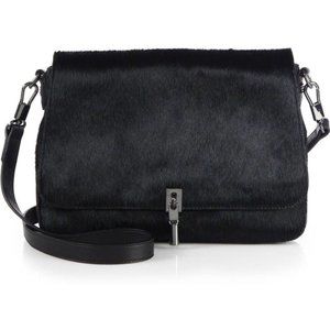 'Mini Cynnie' Italian Calf Hair Crossbody Bag